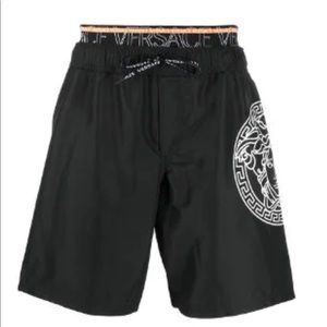 Versace mens swim shorts with Medusa-head motif